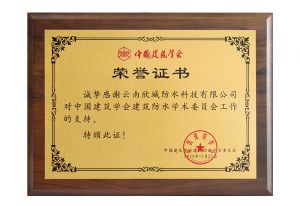 2020年获中国建筑学会荣誉证书